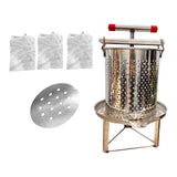 Maxbell Honey Extractor Beekeeping Supplies Crusher for Vinasse Honeycomb Oil Pomace 3 Filtration Meshes