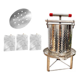 Maxbell Honey Extractor Beekeeping Supplies Crusher for Vinasse Honeycomb Oil Pomace 3 Filtration Meshes