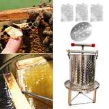 Maxbell Honey Extractor Beekeeping Supplies Crusher for Vinasse Honeycomb Oil Pomace 3 Filtration Meshes