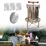 Maxbell Honey Extractor Beekeeping Supplies Crusher for Vinasse Honeycomb Oil Pomace 3 Filtration Meshes