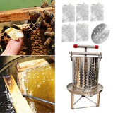 Maxbell Honey Extractor Beekeeping Supplies Crusher for Vinasse Honeycomb Oil Pomace 5 Filtration Meshes