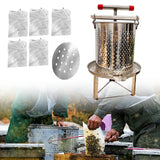 Maxbell Honey Extractor Beekeeping Supplies Crusher for Vinasse Honeycomb Oil Pomace 5 Filtration Meshes
