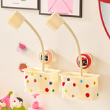 Maxbell Hair Dryer Storage Rack Multipurpose with Suction Cup for Bedroom Hotel Door Red