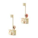 Maxbell Hair Dryer Storage Rack Multipurpose with Suction Cup for Bedroom Hotel Door Red