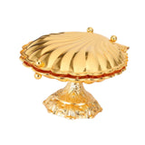 Maxbell Seashell Fruit Bowl Portable Zinc Alloy Display for Living Room Parties Nuts 30cmx35cmx21cm