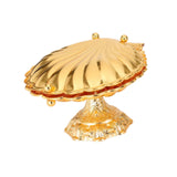 Maxbell Seashell Fruit Bowl Portable Zinc Alloy Display for Living Room Parties Nuts 30cmx35cmx21cm