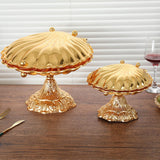 Maxbell Seashell Fruit Bowl Portable Zinc Alloy Display for Living Room Parties Nuts 20cmx23cmx13cm