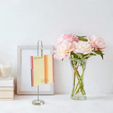 Maxbell Table Number Holder Metal Place Card Holder for Restaurants Home Anniversary Silver