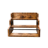 Maxbell Wine Rack Wooden 3 Tiered Cabinet Wine Holder for Living Room Cabinet Pantry