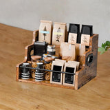 Maxbell Wine Rack Wooden 3 Tiered Cabinet Wine Holder for Living Room Cabinet Pantry
