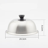 Maxbell 24.3cm Basting Cover Stainless Steel Grill Lid for Barbecue Grilling Outdoor