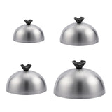 Maxbell Burger Cover Multifunctional Sturdy Round Pot Lid for BBQ Teppanyaki