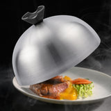 Maxbell Burger Cover Multifunctional Sturdy Round Pot Lid for BBQ Teppanyaki