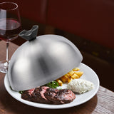 Maxbell Burger Cover Multifunctional Sturdy Round Pot Lid for BBQ Teppanyaki