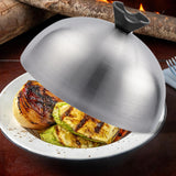 Maxbell Burger Cover Multifunctional Sturdy Round Pot Lid for BBQ Teppanyaki