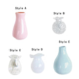 Maxbell Mini Vase Fridge Magnets Ceramic Flower Arrangement for Kitchen Cabinet Door Style A