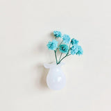 Maxbell Mini Vase Fridge Magnets Ceramic Flower Arrangement for Kitchen Cabinet Door Style D