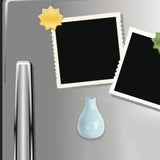 Maxbell Mini Vase Fridge Magnets Ceramic Flower Arrangement for Kitchen Cabinet Door Style E