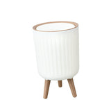 Maxbell Garbage Can Practical Minimalist 8L Lidded Trash Can for Office Home Bedroom