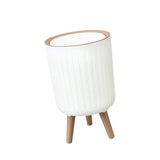 Maxbell Garbage Can Practical Minimalist 8L Lidded Trash Can for Office Home Bedroom