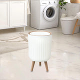 Maxbell Garbage Can Practical Minimalist 8L Lidded Trash Can for Office Home Bedroom