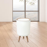 Maxbell Garbage Can Practical Minimalist 8L Lidded Trash Can for Office Home Bedroom
