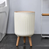 Maxbell Garbage Can Practical Minimalist 8L Lidded Trash Can for Office Home Bedroom