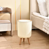 Maxbell Garbage Can Practical Minimalist 8L Lidded Trash Can for Office Home Bedroom