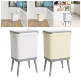 Maxbell Garbage Can with Legs Fashion High Foot Dustbin for Guestroom Office