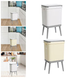Maxbell Garbage Can with Legs Fashion High Foot Dustbin for Guestroom Office