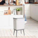Maxbell Garbage Can with Legs Fashion High Foot Dustbin for Guestroom Office