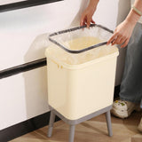 Maxbell Garbage Can with Legs Fashion High Foot Dustbin for Guestroom Office