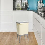 Maxbell Garbage Can with Legs Fashion High Foot Dustbin for Guestroom Office