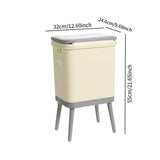 Maxbell Garbage Can with Legs Fashion High Foot Dustbin for Guestroom Office