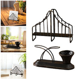 Maxbell Iron Napkin Holder Metal Napkin Storage Organizer for Hotel Home Coffee Shop Napkin Holder