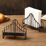 Maxbell Iron Napkin Holder Metal Napkin Storage Organizer for Hotel Home Coffee Shop Napkin Holder