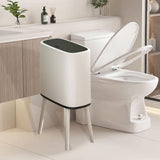 Maxbell Trash Can with Lid Tall Modern Wastebasket for Bedroom Household Kitchen