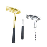 Maxbell Wine Opener Unique Zinc Alloy Kitchen Gadget Cork Remover for Bar Restaurant Silver