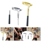Maxbell Wine Opener Unique Zinc Alloy Kitchen Gadget Cork Remover for Bar Restaurant Silver