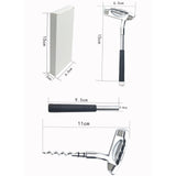 Maxbell Wine Opener Unique Zinc Alloy Kitchen Gadget Cork Remover for Bar Restaurant Silver
