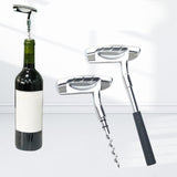 Maxbell Wine Opener Unique Zinc Alloy Kitchen Gadget Cork Remover for Bar Restaurant Silver