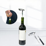 Maxbell Wine Opener Unique Zinc Alloy Kitchen Gadget Cork Remover for Bar Restaurant Silver