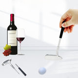 Maxbell Wine Opener Unique Zinc Alloy Kitchen Gadget Cork Remover for Bar Restaurant Silver