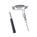 Maxbell Wine Opener Unique Zinc Alloy Kitchen Gadget Cork Remover for Bar Restaurant Silver