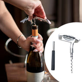 Maxbell Wine Opener Unique Zinc Alloy Kitchen Gadget Cork Remover for Bar Restaurant Silver