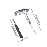 Maxbell Wine Opener Unique Zinc Alloy Kitchen Gadget Cork Remover for Bar Restaurant Silver