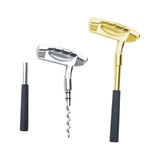 Maxbell Wine Opener Unique Zinc Alloy Kitchen Gadget Cork Remover for Bar Restaurant Silver