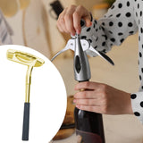 Maxbell Wine Opener Unique Zinc Alloy Kitchen Gadget Cork Remover for Bar Restaurant Gold