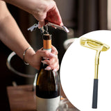 Maxbell Wine Opener Unique Zinc Alloy Kitchen Gadget Cork Remover for Bar Restaurant Gold