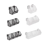 Maxbell Wall Hanging Baskets Wall Mounted Multiuse for Living Room 14.8x11x13.5cm Black
